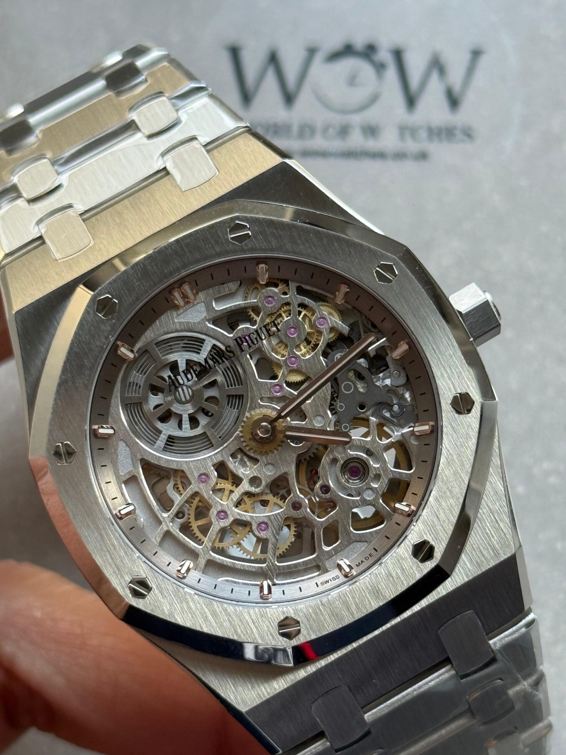 Royal Oak Openworked 16204 SS ZF 1:1 Best Edition Skeleton Dial on SS Bracelet A7124 - Image 3