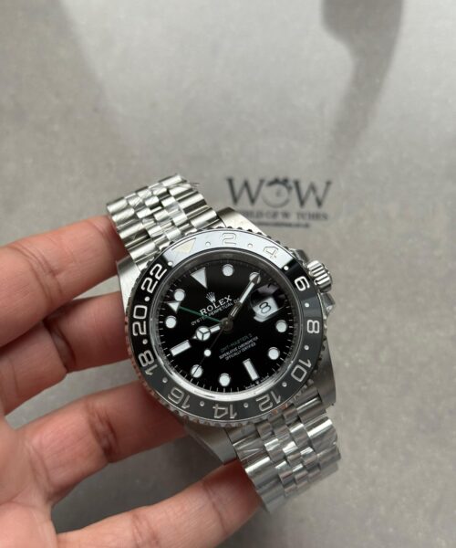 Clean GMT-Master II 126710 GRNR Bruce wayne Black/Gray Ceramic 904L Steel VSF V3 1:1 Best Edition on Jubilee Strap DD3285