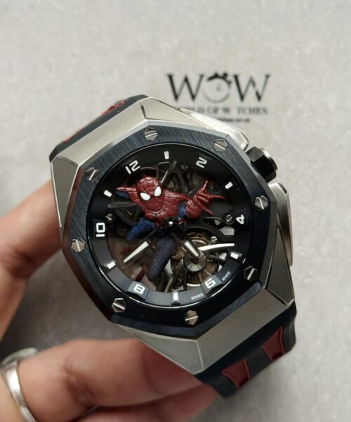 Royal Oak Concept Tourbillon “Spider-Man” QPF Best Edition on Rubber Strap
