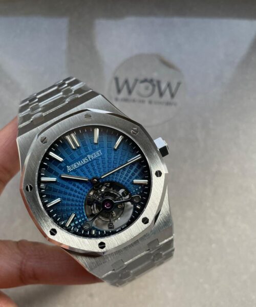AP Royal Oak  26530 blue dial SS strap and SS bezel tourbillon R8 factory
