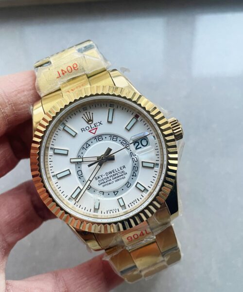 Skydweller SS/YG Noob Best Edition White Dial on SS/YG Bracelet A23J