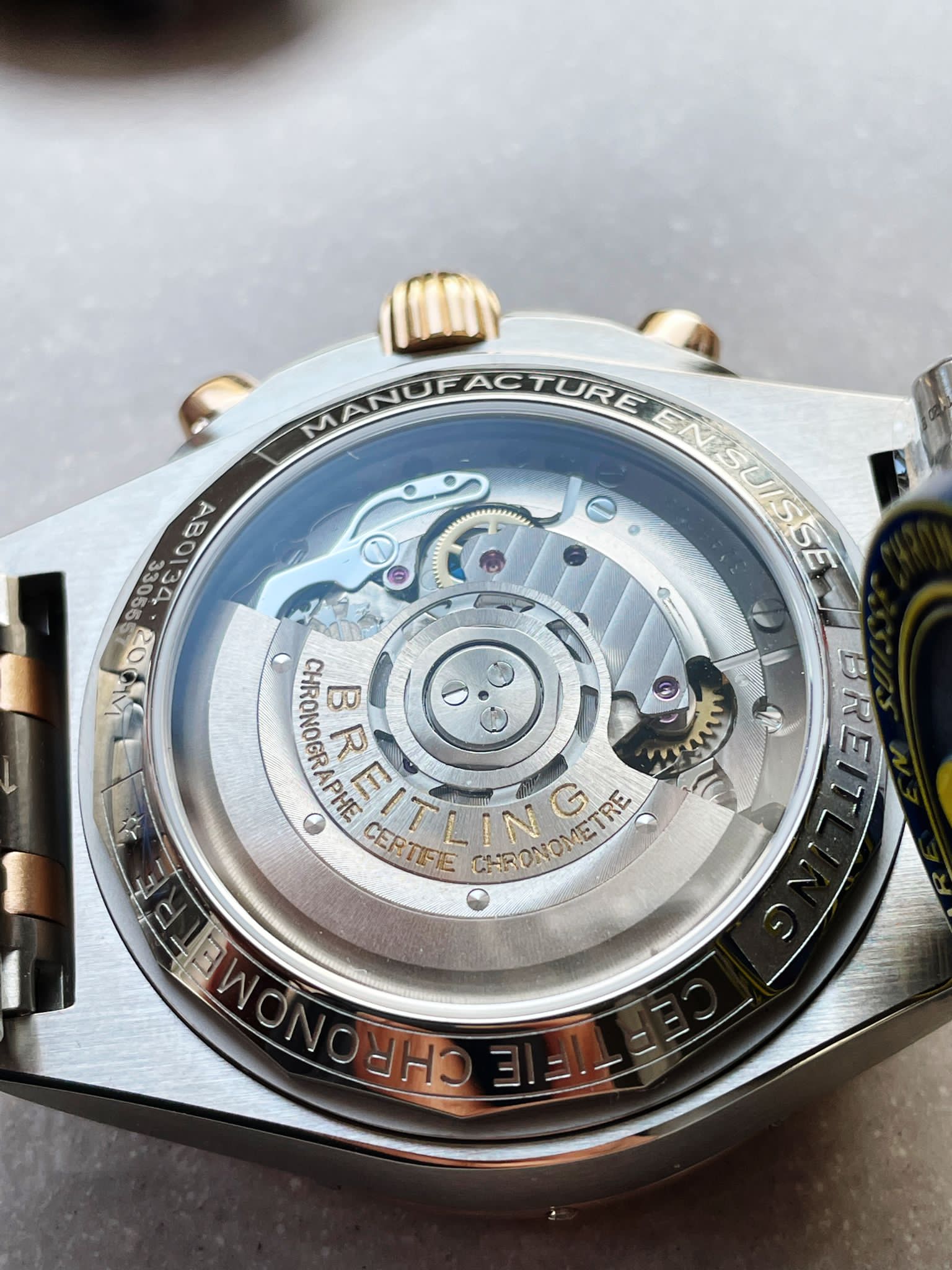 Chronomat Two Tone Bracelet Watch GF Factory 7750 movement - Image 12