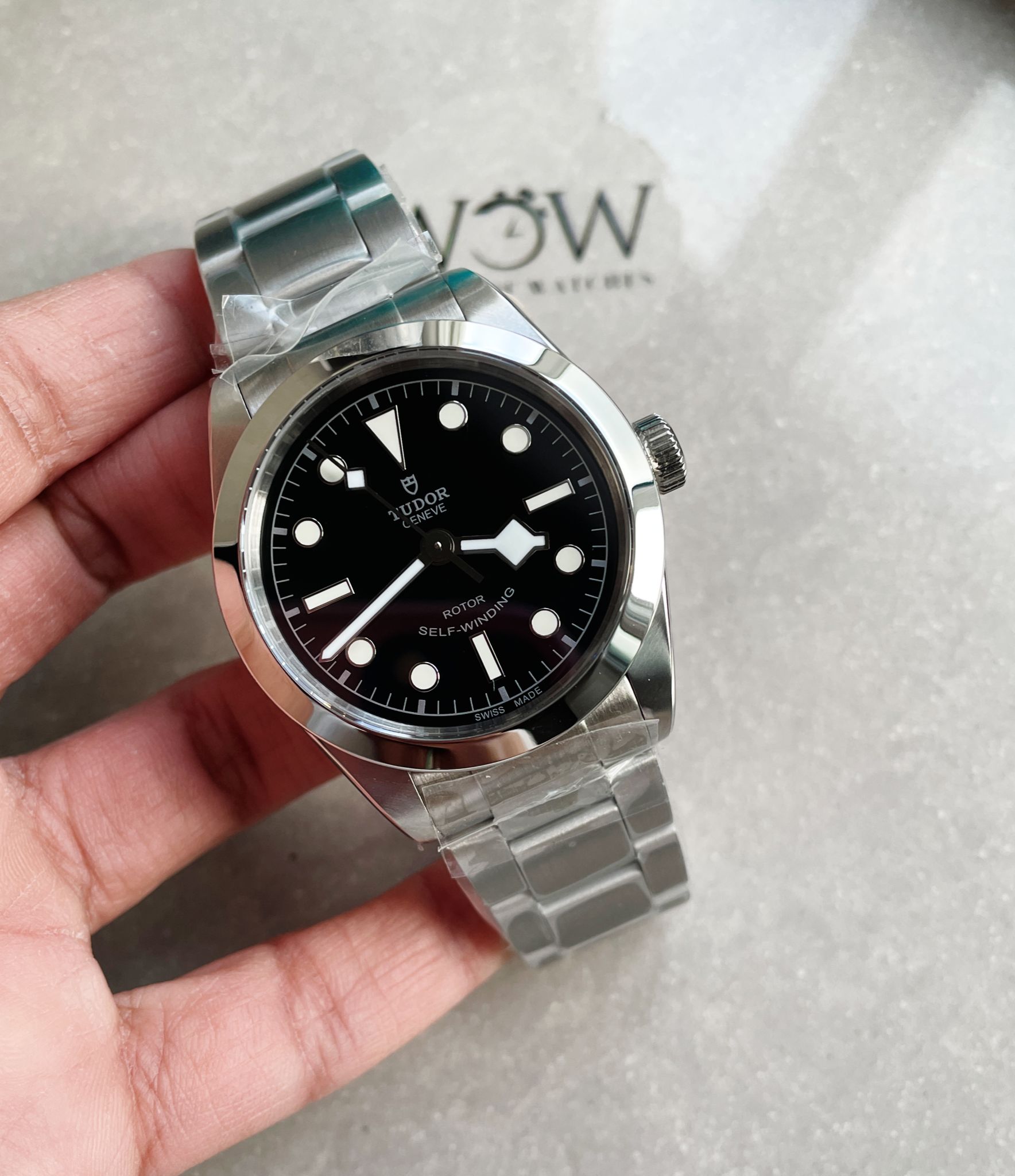 Black Bay 36mm SS KRF 1:1 Best Edition Black Dial on SS Bracelet A2824 - Image 12