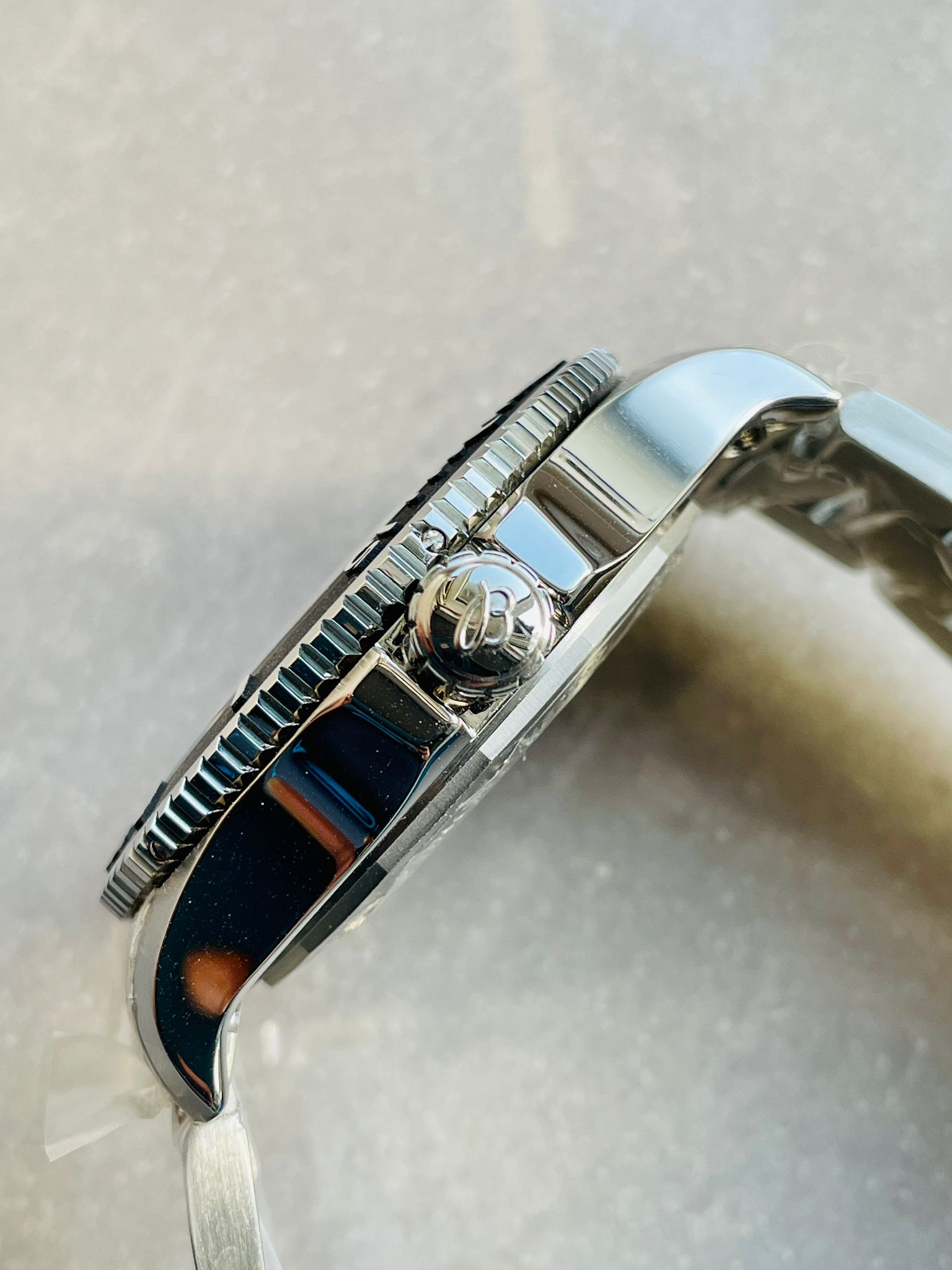 Superocean Automatic 44 BLSF 1:1 Best Edition orange Dial Black Bezel on SS Strap A2824 - Image 7