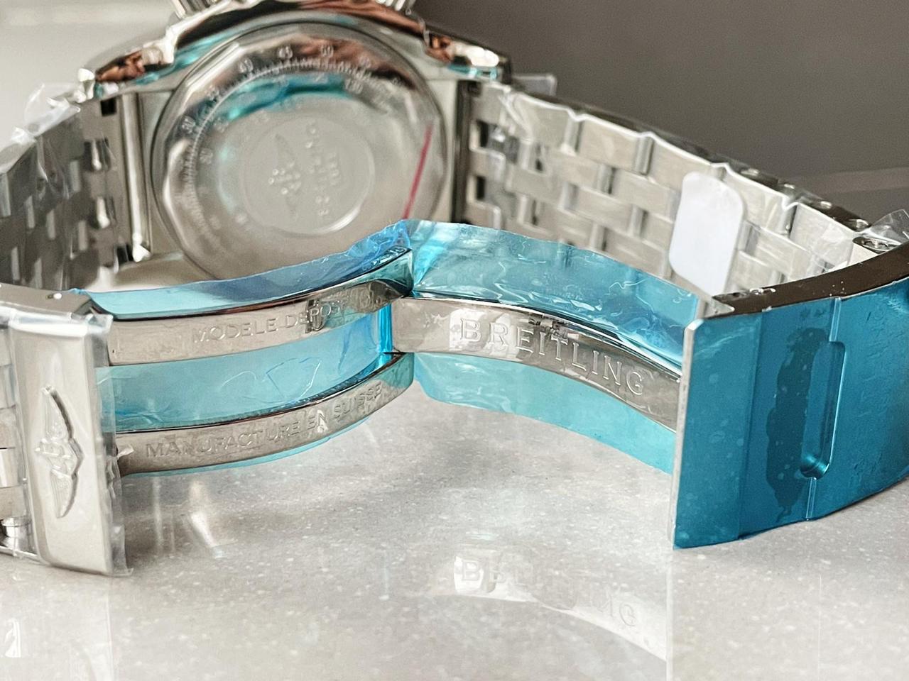 Chronomat B01 44 SS OZF 1:1 Best Edition Black Dial on SS Bracelet A7750 OZ factory - Image 12