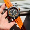 Endurance pro OGF 44mm Black dial orange Rubber Strap quartz movement