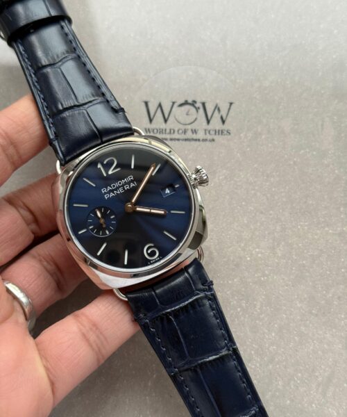 PAM1293 Radiomir Quaranta VSF Best Edition Blue Dial on Black Leather Strap A7750