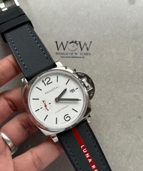 PAM1381 Luminor Due Luna Rossa 42mm VSF 1:1 Best Edition on Gray Nylon Strap P900