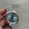 DayDate 40 228239 VSF 1:1 Best Edition Ice Blue Roman Dial on President Bracelet VS3255 V2