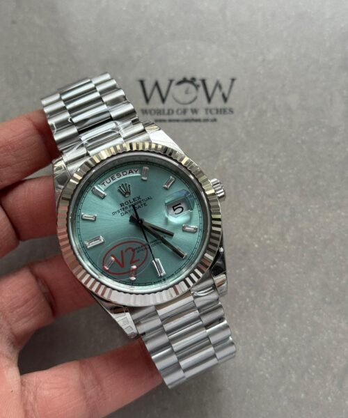 DayDate 40 228239 VSF 1:1 Best Edition Ice Blue dial on President Bracelet VS3255 V2