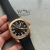 Aquanaut 5168G 42mm SS DDF 1:1 Best Edition Brown Dial on Black Rubber Strap DD330 (Weighted)