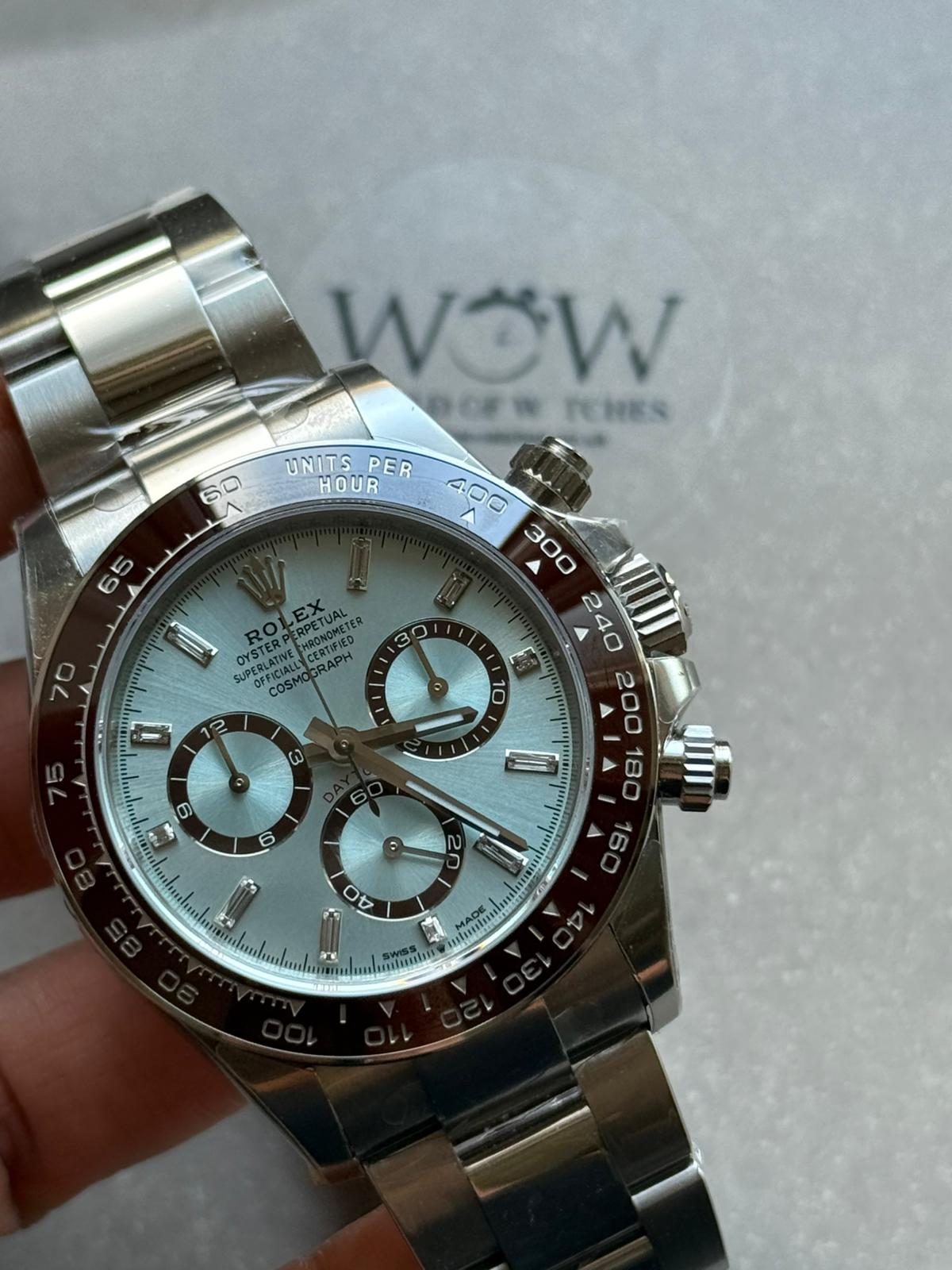 Daytona 126506 VSF 1:1 Best Edition 904L Steel Ice Blue Crystal Dial on SS Braclet DD4131
