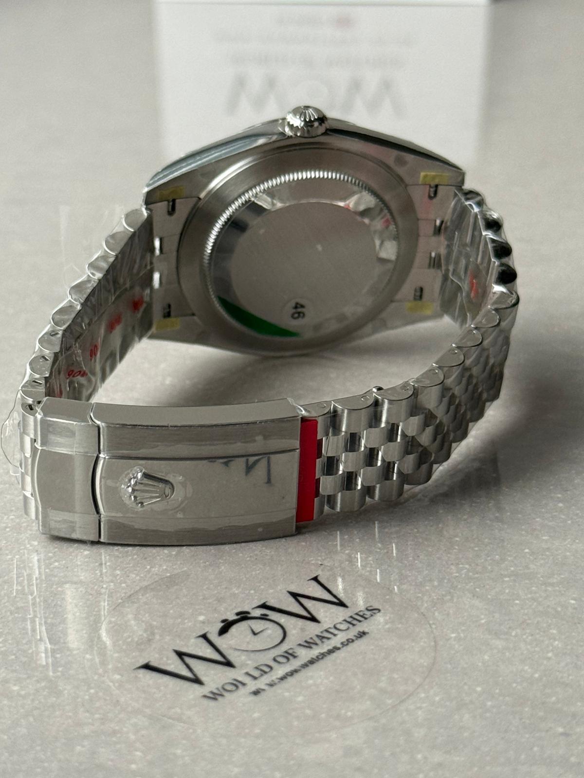 DateJust 41 126334 904L SS VSF 1:1 Best Edition Ombre green Stick Dial on Jubilee Bracelet VS3235 V2 (133g) - Image 4