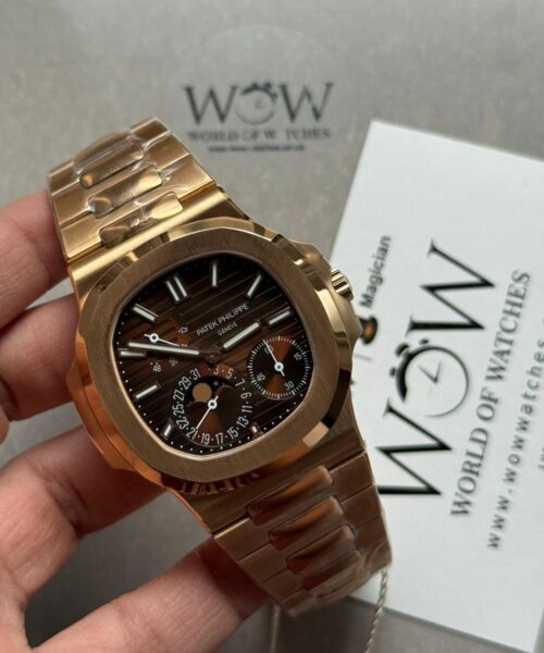 Nautilus 5712 RG PPF 1:1 Best Edition Brown Dial on RG Bracelet A240 V3